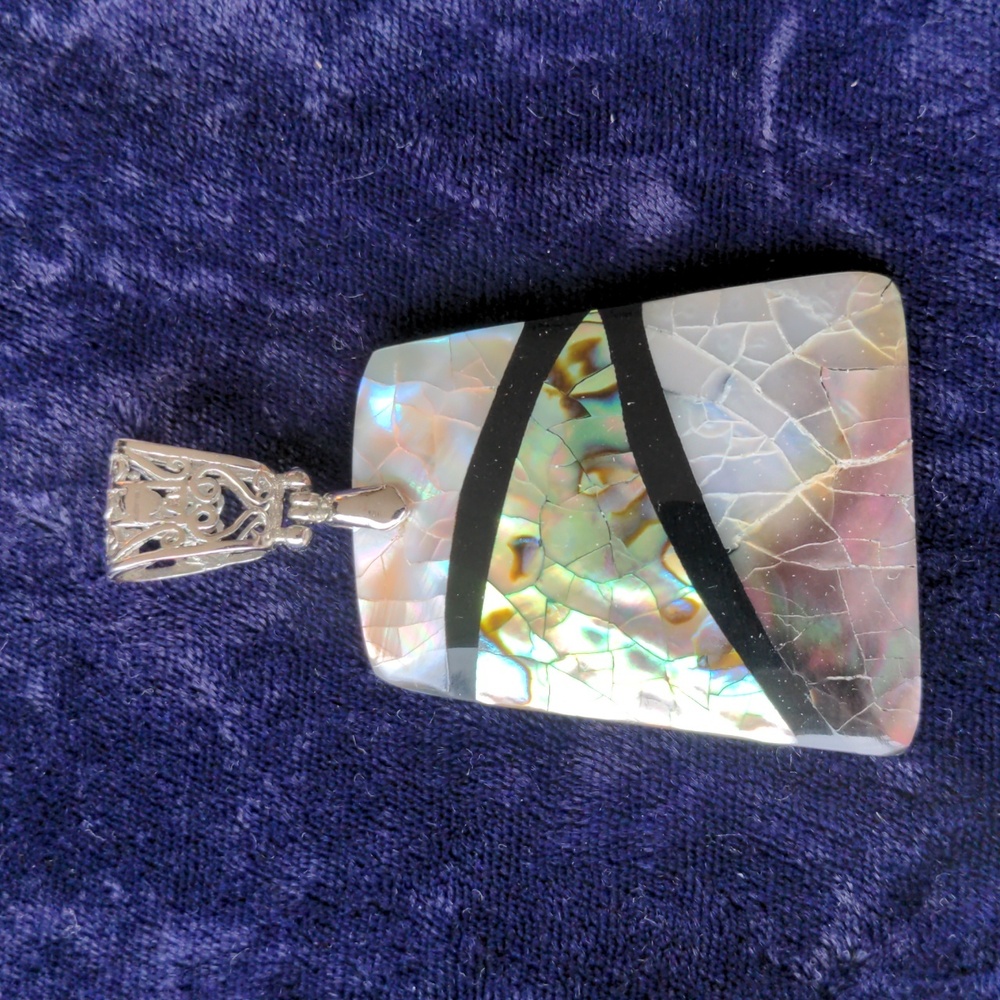 Vintage Western Southwestern handmade statement pendant